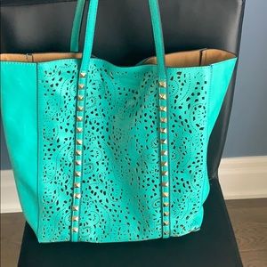 Turquoise Tote Bag